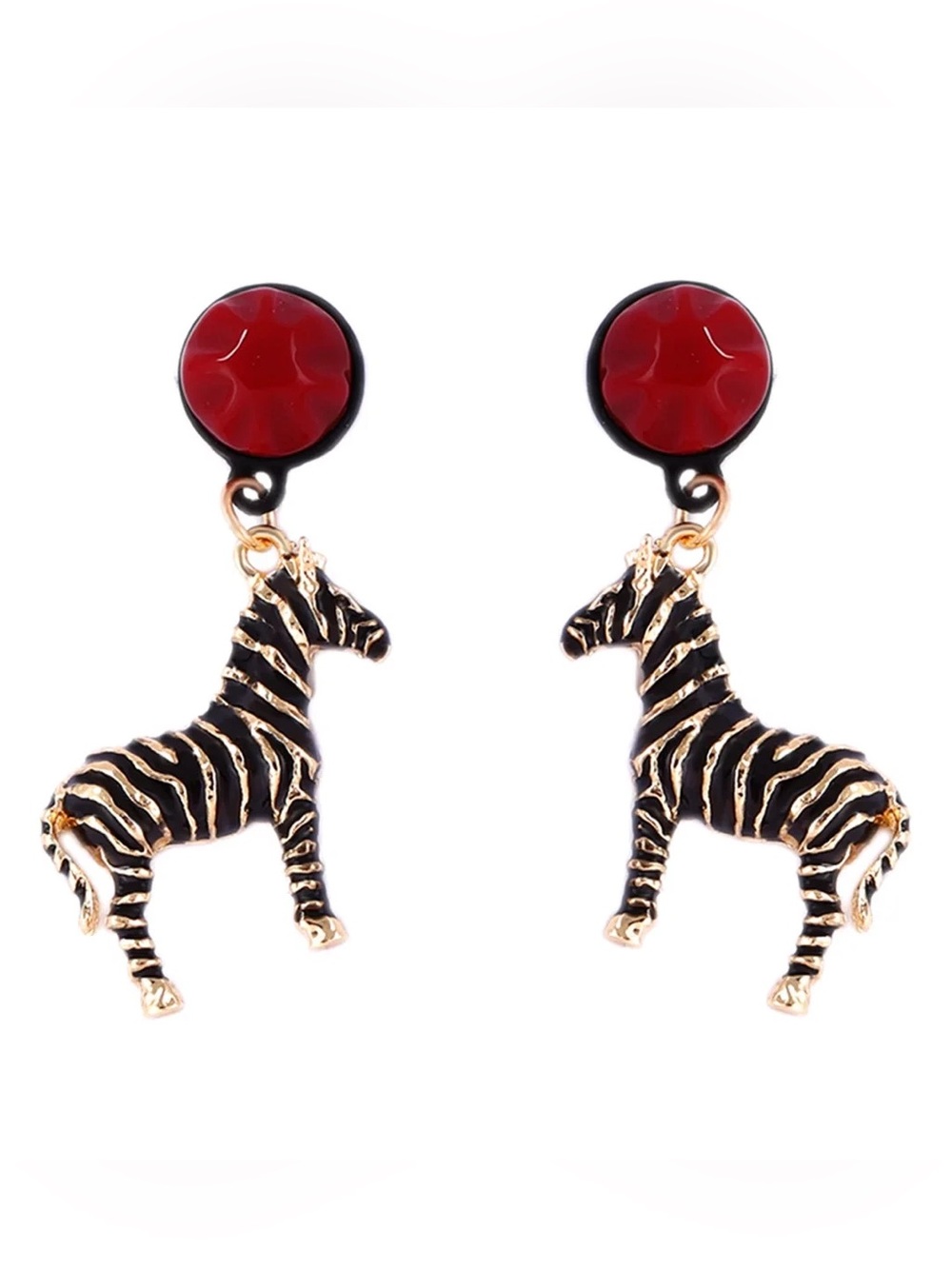 Zara Zebra Drop Earrings